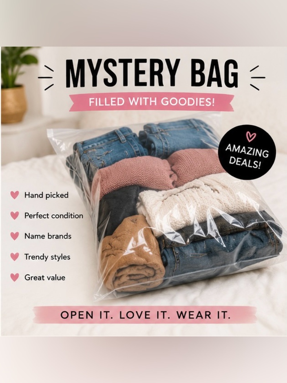 🎁 Curated Women’s Mystery Bag | Hand Picked Clothing 10 pieces - All Brands!!